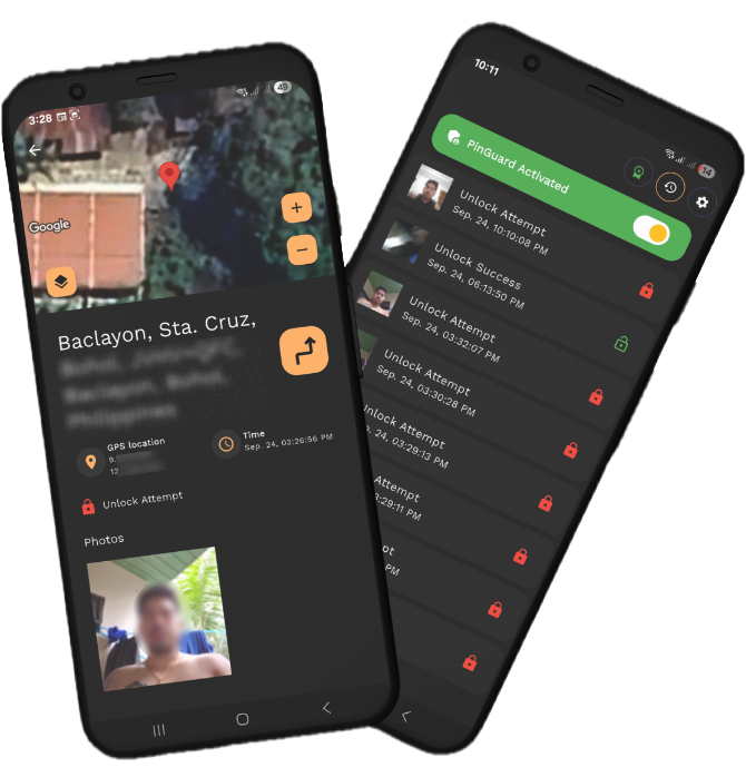PinGuard App Interface