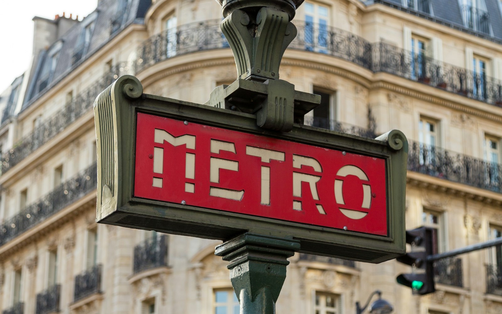 The Bastille Métro station sign in Paris