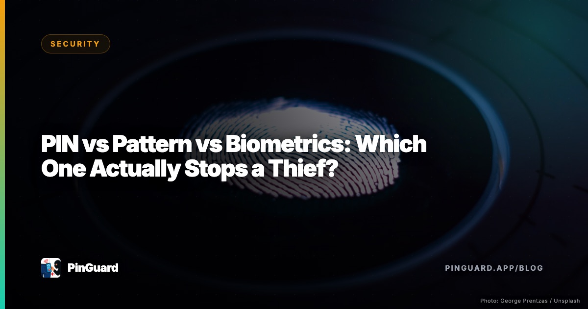 PIN vs Pattern vs Biometrics: Which One Actually Stops a Thief?