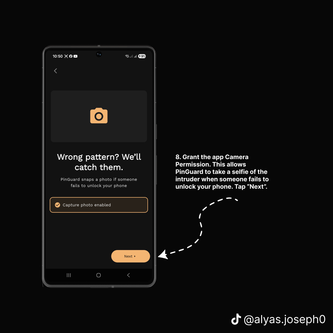 Camera permission screen reading Wrong pattern? We'll catch them